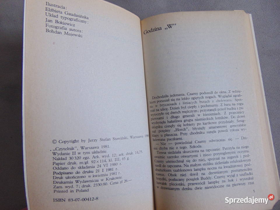 Kanał i inne opowiadania Jerzy Stefan Stawiński sprzedam