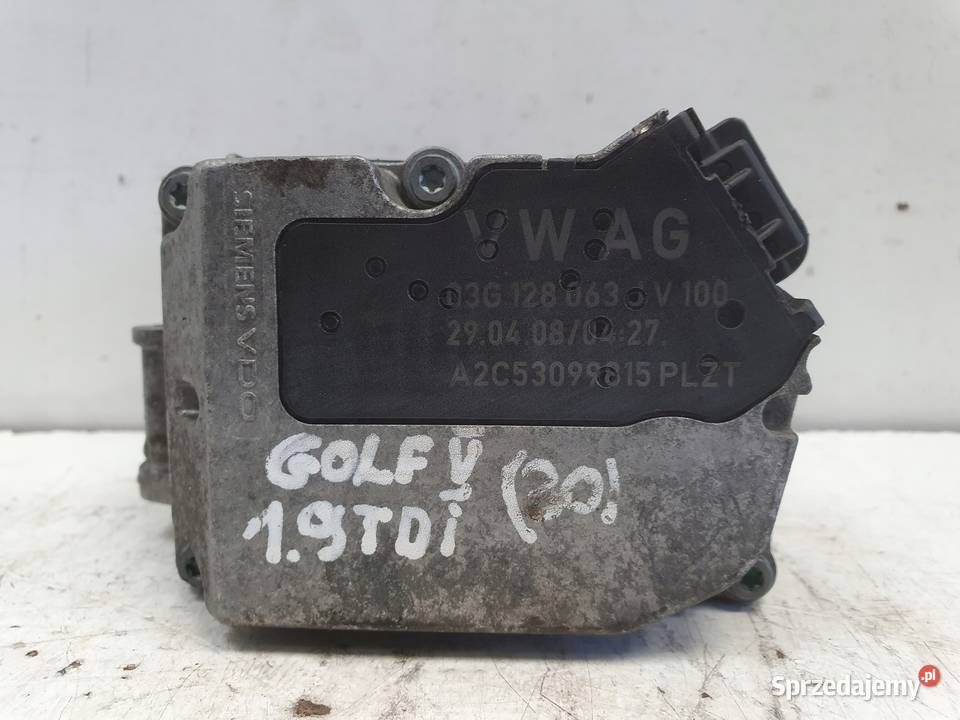 PRZEPUSTNICA VW Golf V 19 TDI 03G128063J Chełm