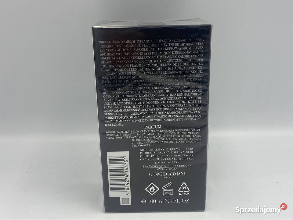 Giorgio Armani Acqua Di Gio Elixir 100ml małopolskie Kraków