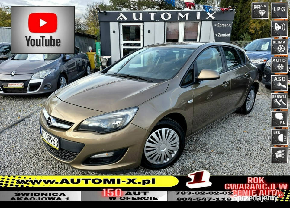 Opel Astra LPG Ważne 10latLIFTING Gwarancja w kurtyny powietrzne Astra Świdnica
