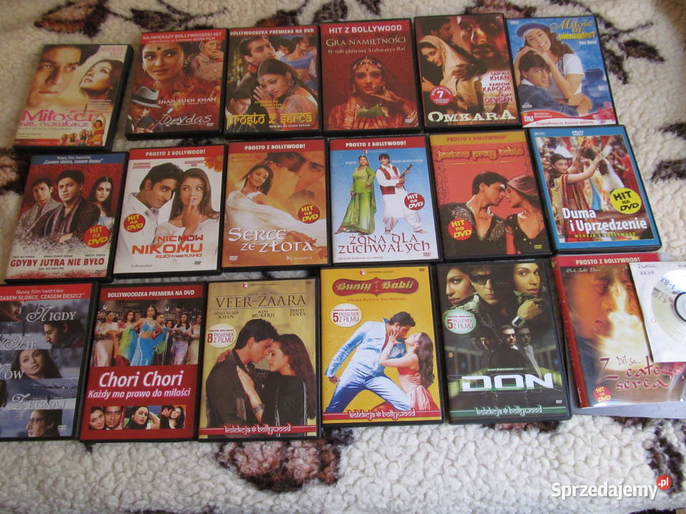 Filmy z Bollywood zestaw 19 płyt dvd z filmami Filmy Lublin