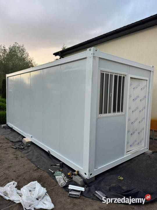 Kontener mieszkalny składany NOWY 6 m x 25 m x 3 pełny VAT Rudolfowo