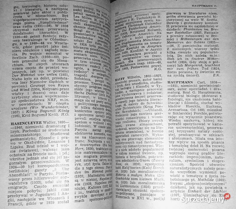 Mały słownik pisarzy niemieckich austriackich i twarda