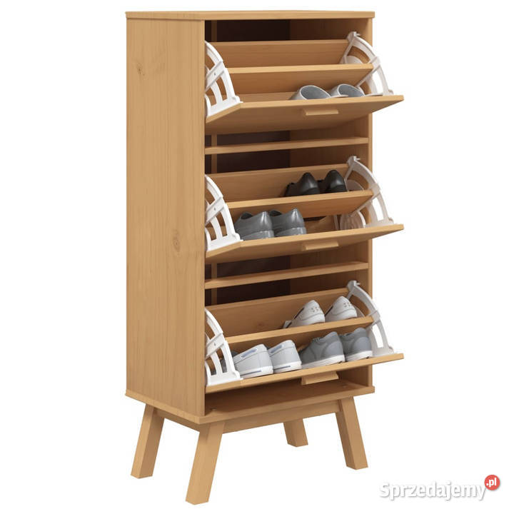 Szafka na buty OLDEN brązowa 55x35x120 lite mazowieckie Warszawa