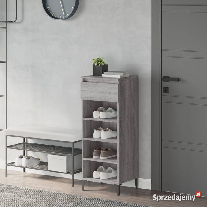 Szafka na buty szary dąb sonoma 40x36x105 Warszawa