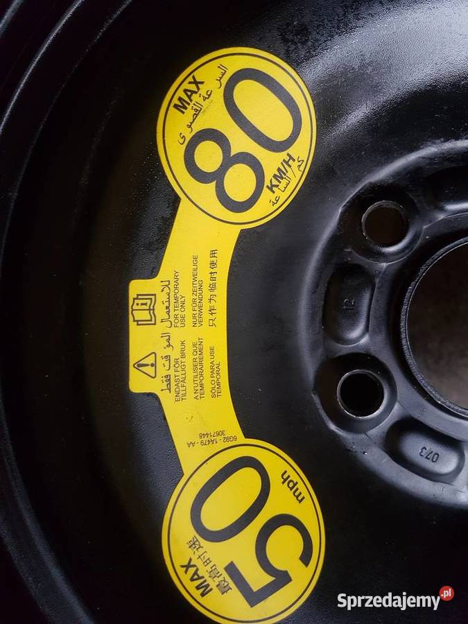 FORD MONDEO MK4 KOLO DOJAZDOWE DOJAZDOWKA ZAPAS Koła dojazdowe wielkopolskie Turkowice sprzedam