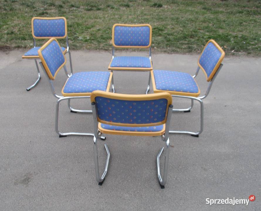 Komplet krzeseł Włochy lata 70 Lublin