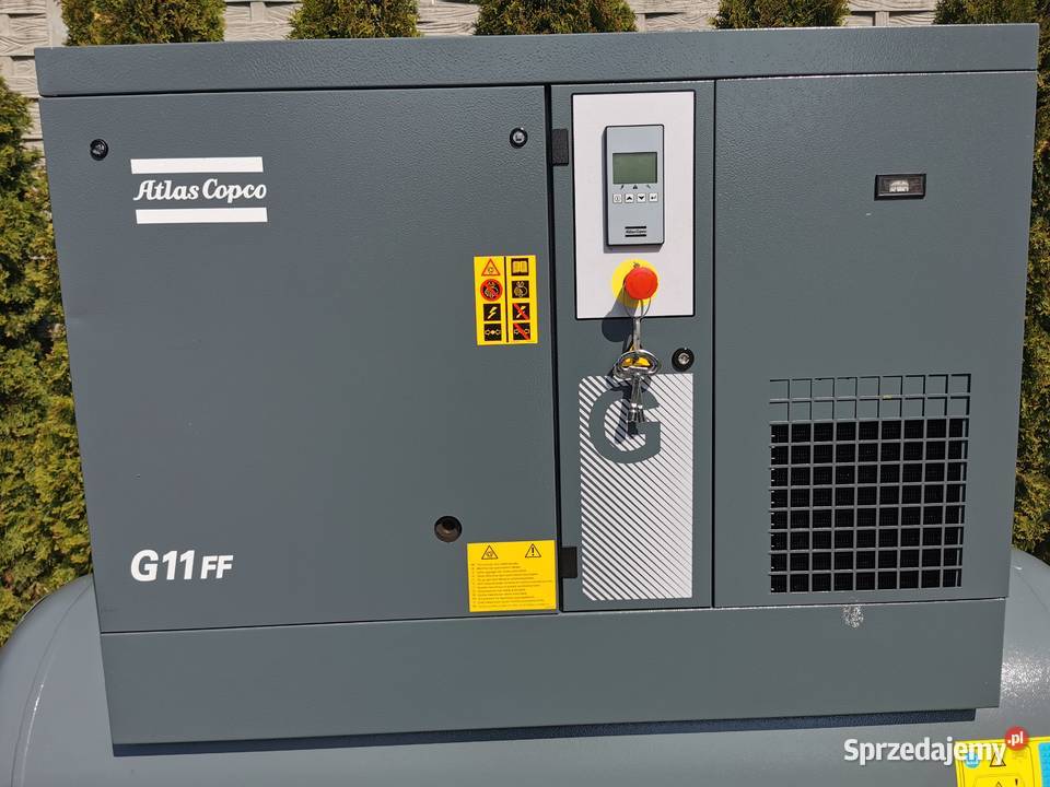 2016r 11kw Sprężarka śrubowa ATLAS COPCO G11FF Pozostałe