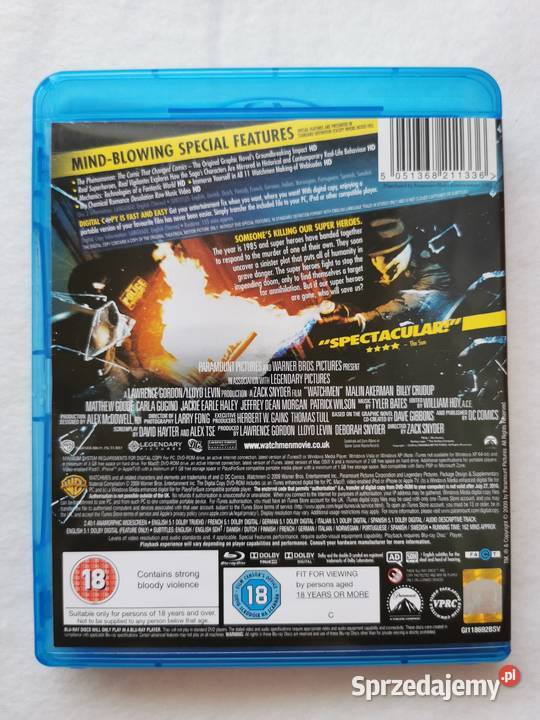 Watchmen Strażnicy Bluray En 2009 Special Filmy Ozorków