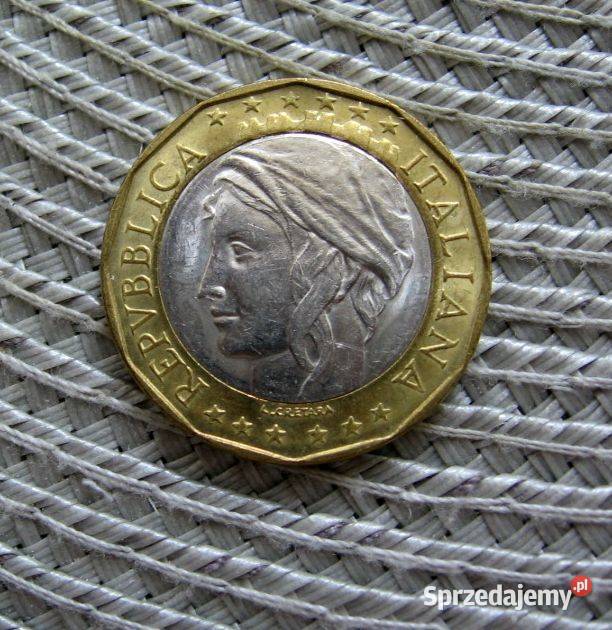 Włochy 1000 Lirów 1998r Mapa Zjednoczeniu Kalisz sprzedam