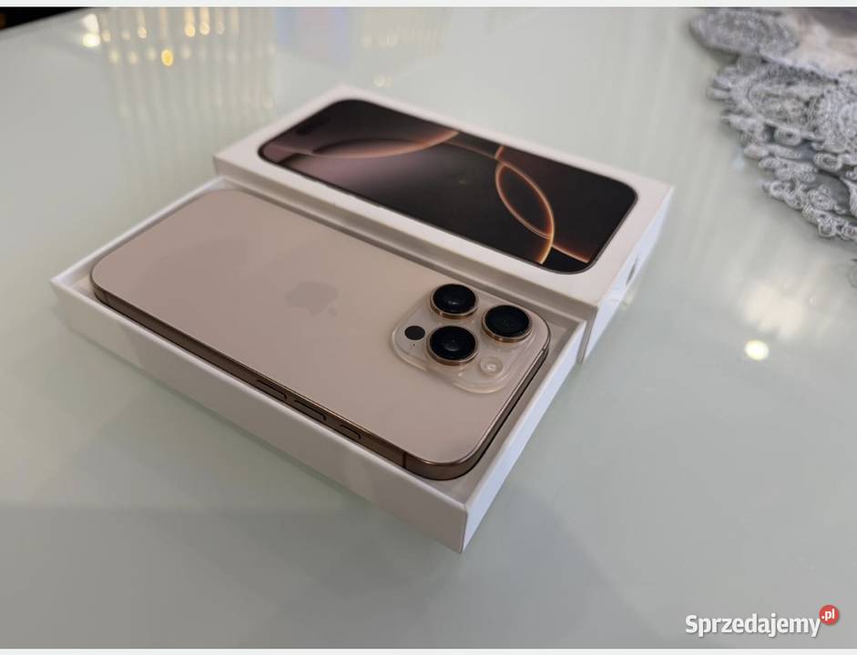 Iphone 16 pro gold 128gb nowy Zielonka