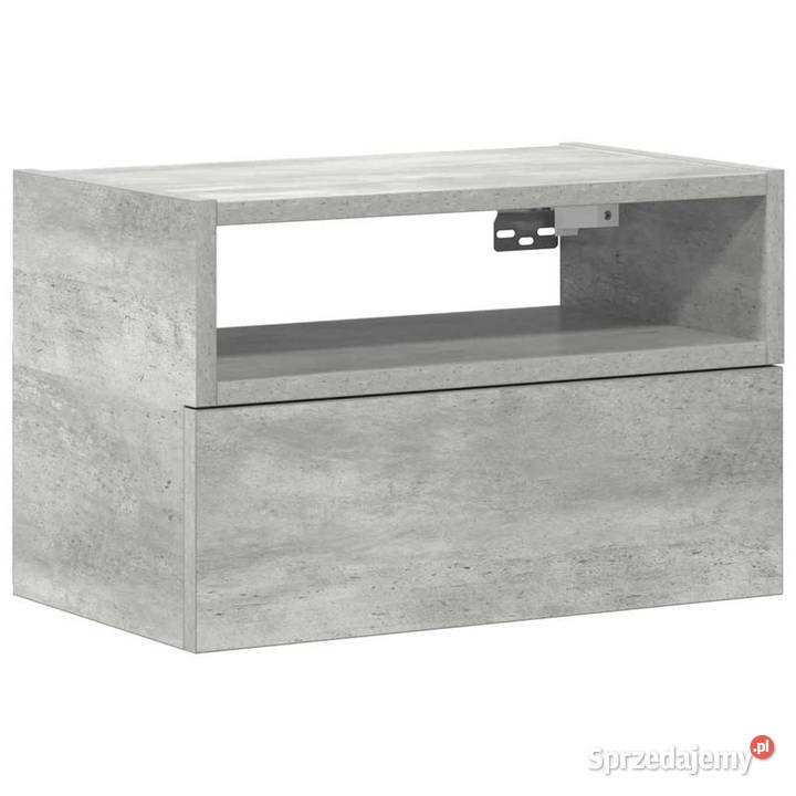 Wisząca szafka nocna szarość betonu 45x26x285 Warszawa