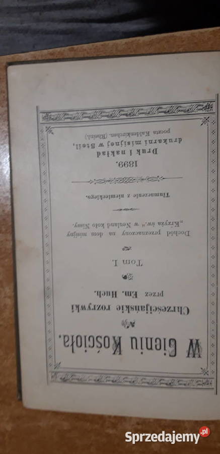 W Cieniu KOsciołaRozrywki chrześc Huch 1899 oryg