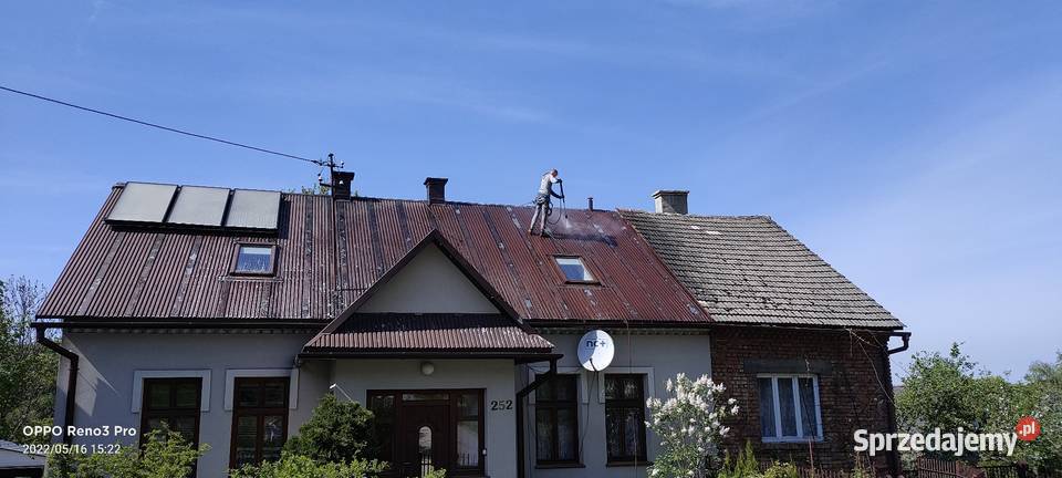 Mycie impregnowanie malowanie dachy elewacje Kraków usługi budowlane