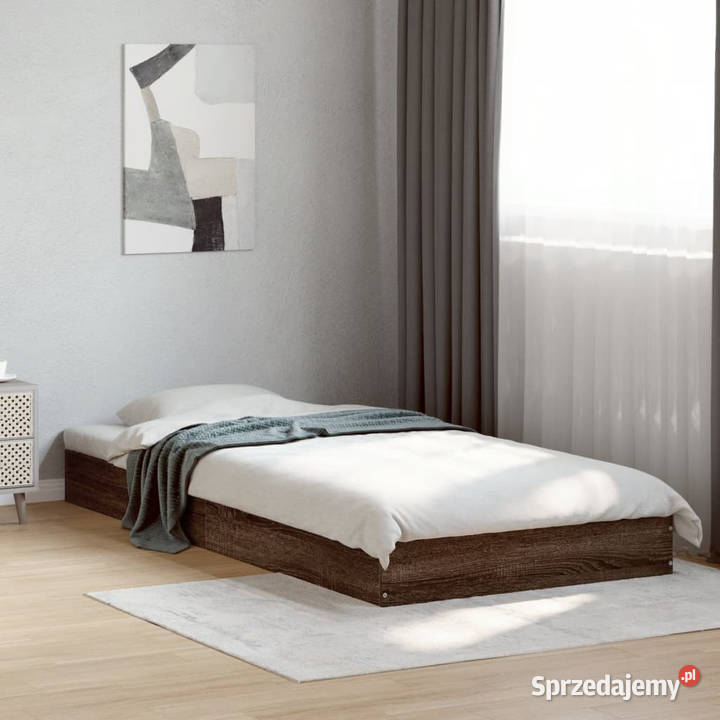 Łóżko bez materaca brązowy dąb 75x190 WM842083 Warszawa