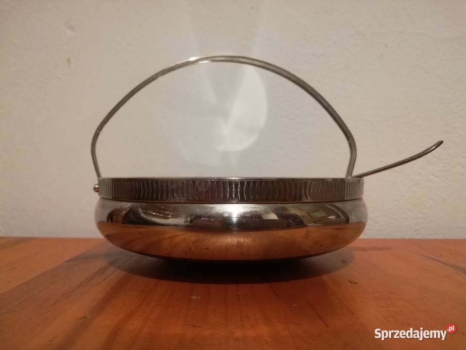 Stara cukiernica platerowana z łyżeczką mazowieckie Warszawa sprzedam