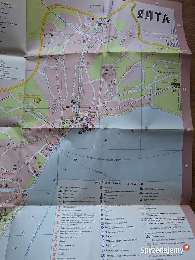 Jałta turystyczny plan miasta Krym Kraków