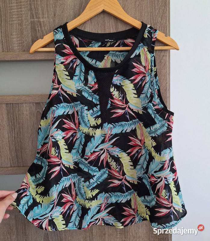 Bluzka na ramiączkach jungle print Tally Weijl Kraków sprzedam