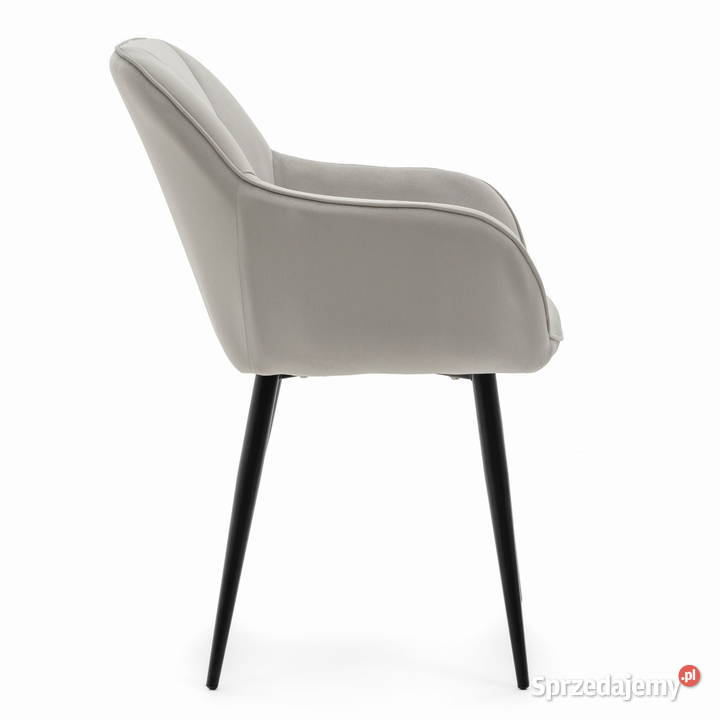 Jasnoszare Krzesło Tapicerowane Lago Wysyłka 24H