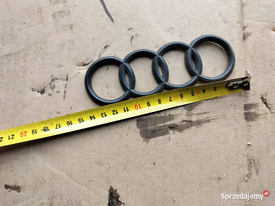 Emblemat Znaczek Tył Czarny AUDI Kamień-Kolonia