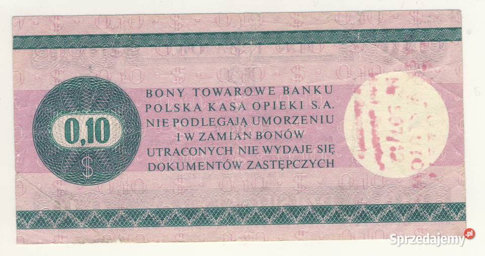 Bon towarowy 10 centów podkarpackie Rzeszów