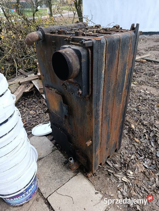 Piec CO z podajnikiem na ekogroszek Żeliwny Suwałki sprzedam