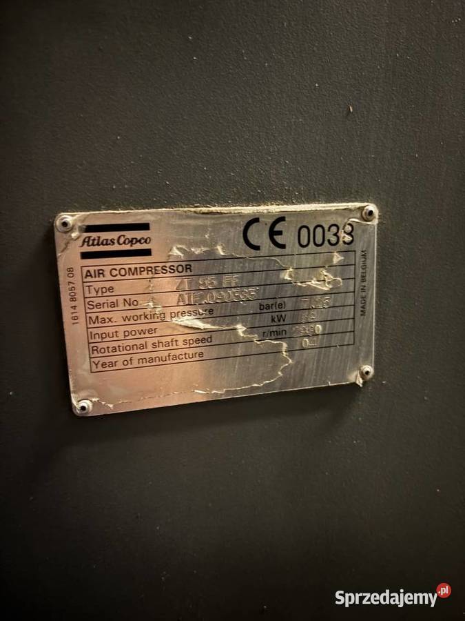 Kompresor Atlas Copco ZT55 FF Biskupiec