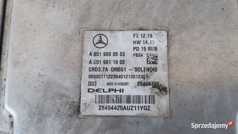 Zestaw do odpalenia Stacyjka Komputer Mercedes Komputery