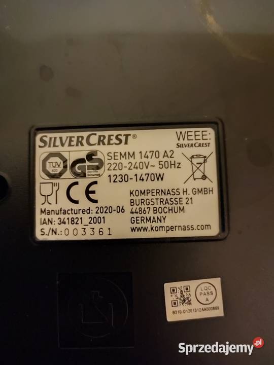 Ekspres do kawy Silvercrest sprzedam