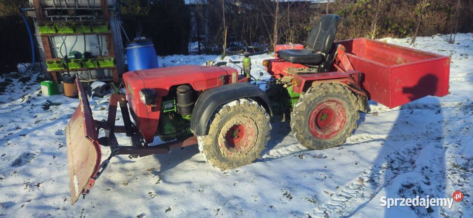 Traktorek tv 521 z Pługiem do śniegu śląskie