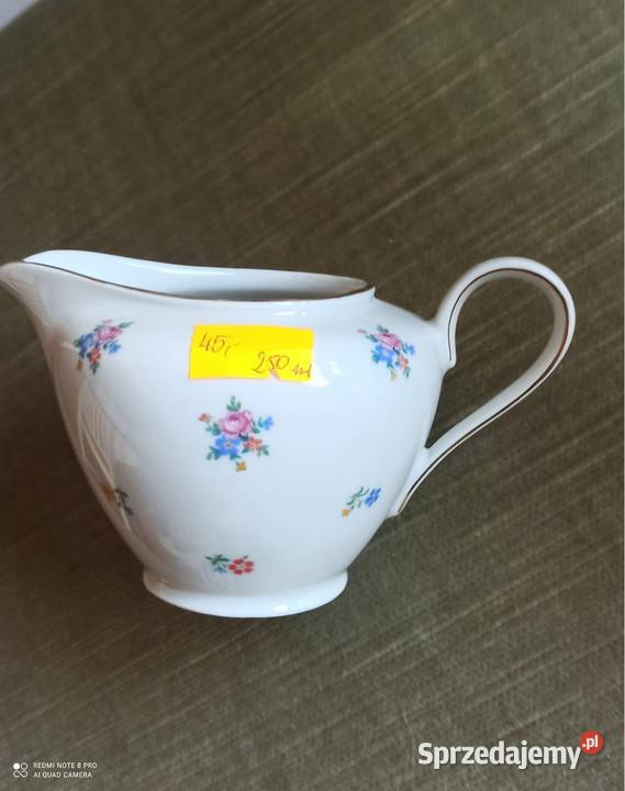 Mlecznik Biała porcelana w drobne kwiatuszki 45 Gdańsk sprzedam
