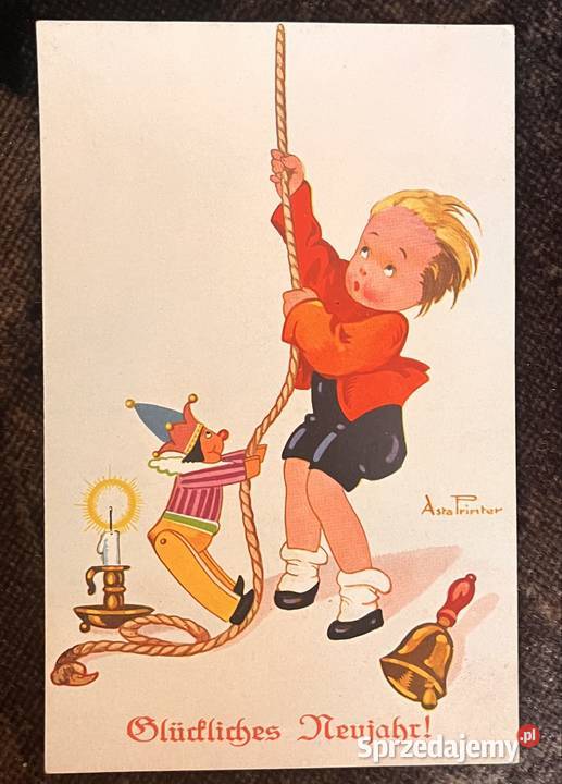 Stara pocztówka noworoczna kujawsko-pomorskie Grupa sprzedam