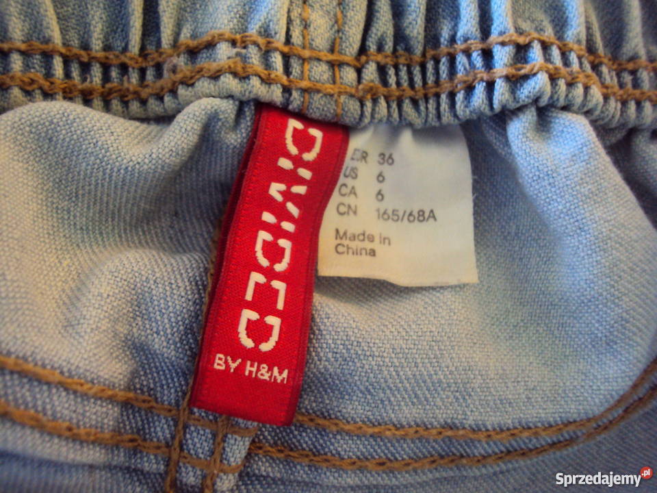 spodnie jeans rurki hm Małogoszcz