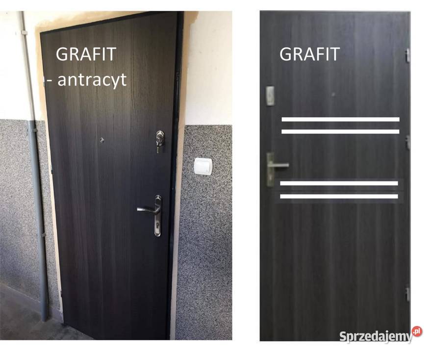 Drzwi do mieszkania w bloku zewnętrzne wejściowe