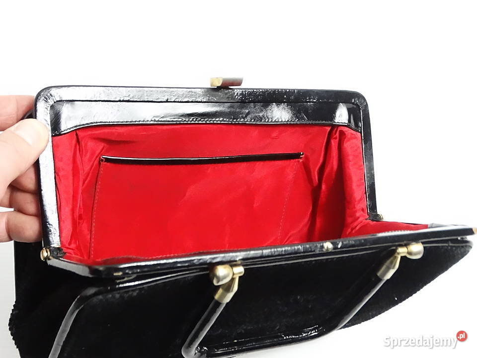 Wyjątkowa Torebka Vintage lata 5060 Czerwone Biłgoraj