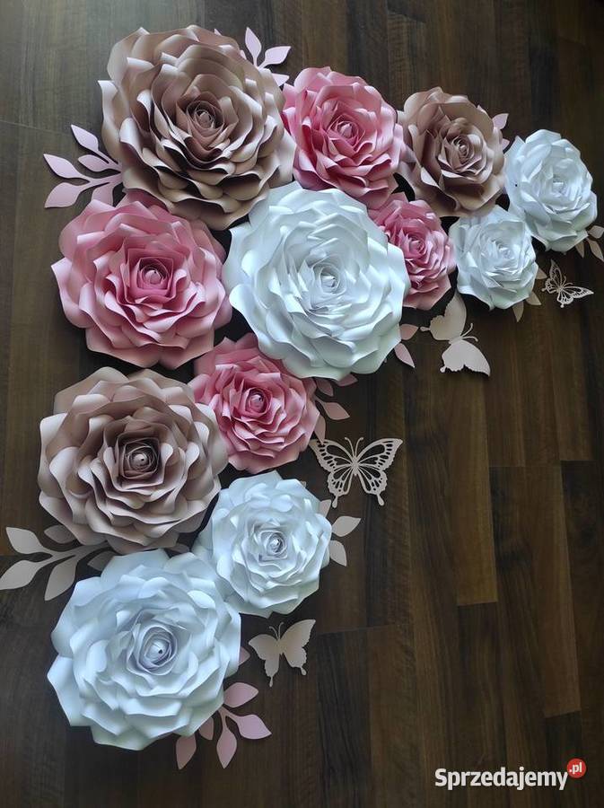 Kwiaty z papieru 3 D wielkopolskie Lądek