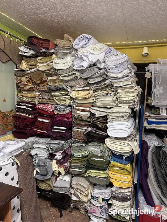 Tkaniny obrusowe zasłonowe firany TANIO Żarki-Letnisko sprzedam