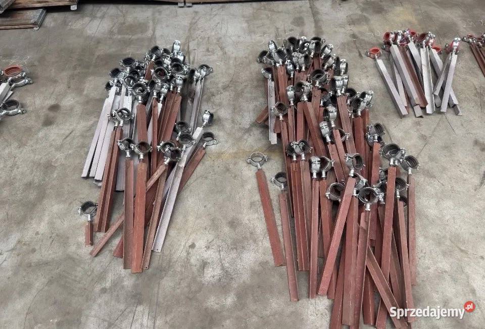 Obejmy uchwyty do rur 20250 mm różne rozmiary pomorskie Mokry Dwór sprzedam