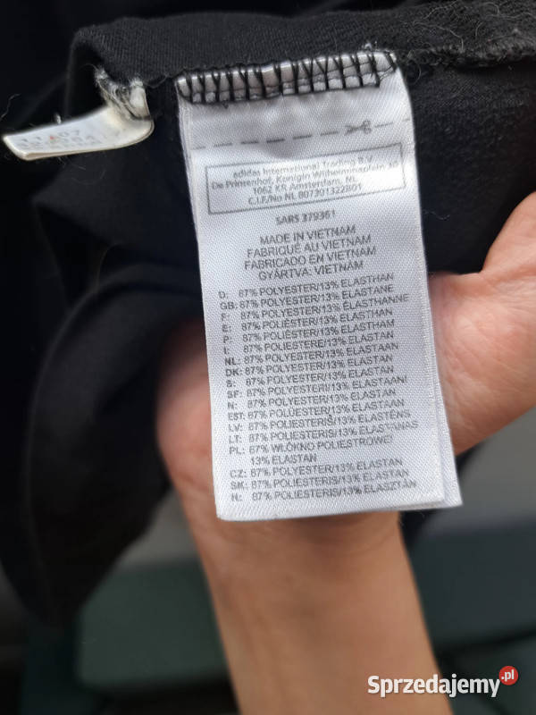 Czarna bluza sportowa adidas Climalite L Trąbki Wielkie