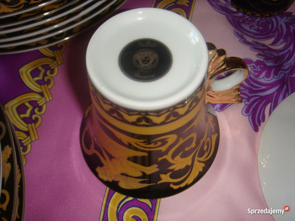 versace kawowy obiadowy