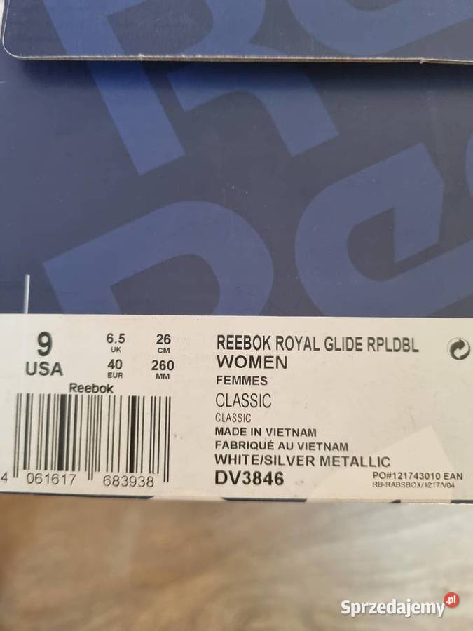 Białe sneakersy Reebok Classic Royal Glide mazowieckie