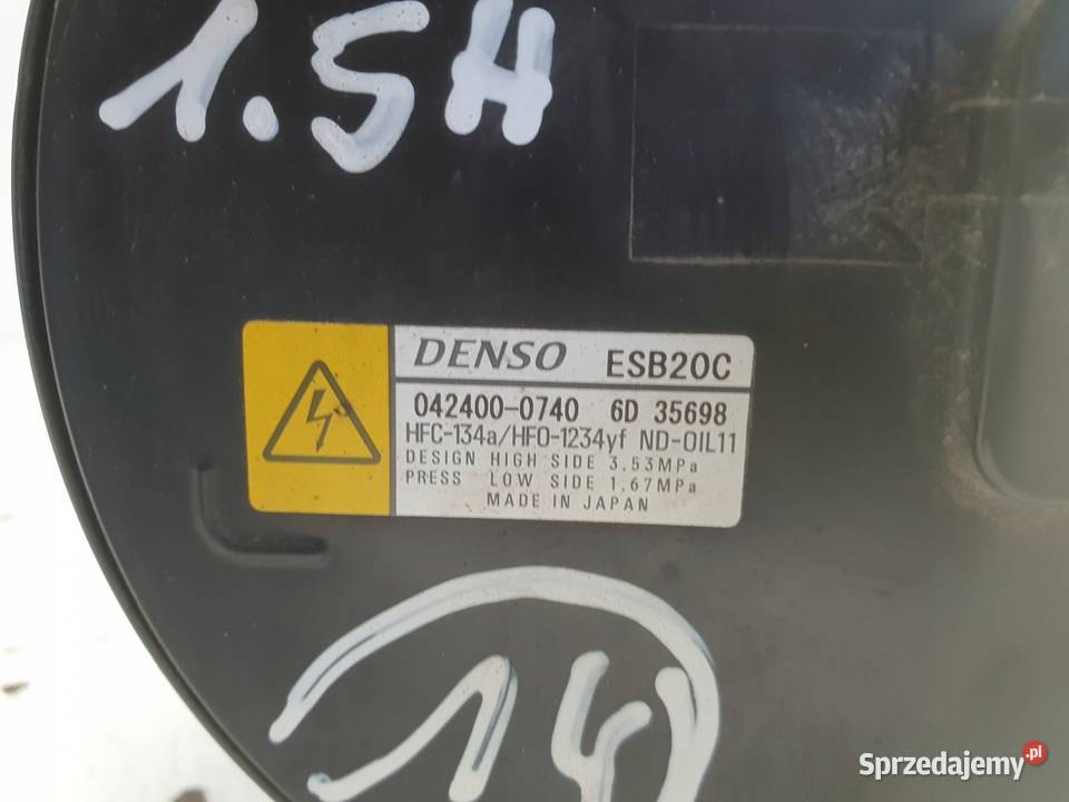 Toyota Yaris IV 15 H KOMPRESOR KLIMATYZACJI sprzedam