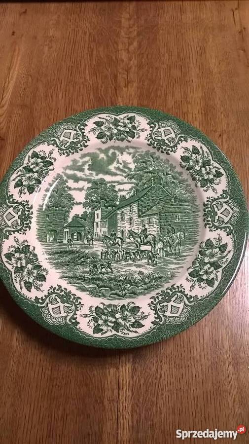 Angielskie płaskie talerze obiadowe Poznań