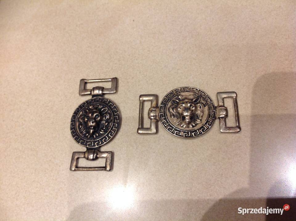 Klamra metalowa Versace Versus 2 Szelki Pasek Nowa Sól sprzedam