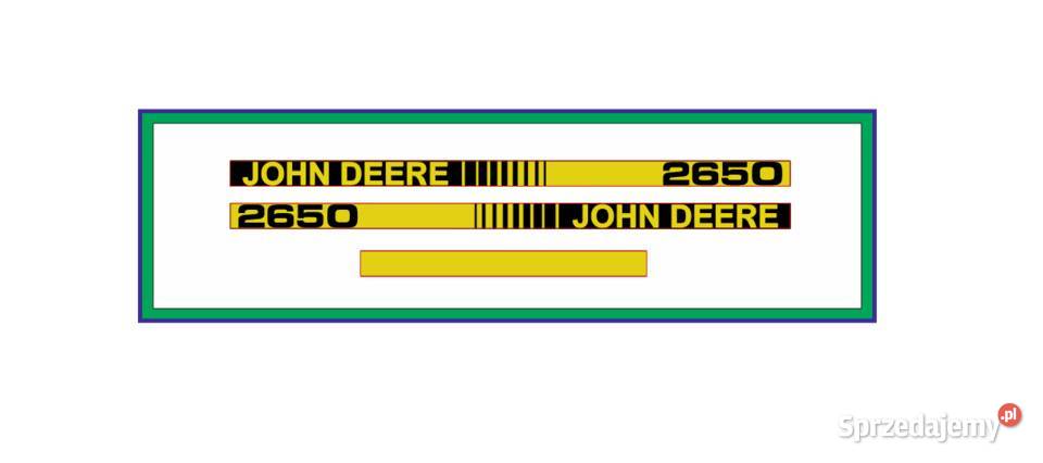 Naklejki na maskę Traktor Ciagnik John Deere Płock sprzedam