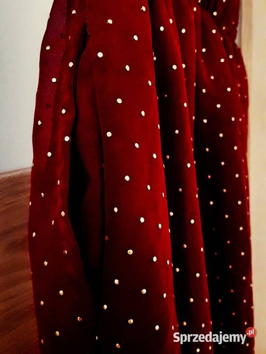 Sukienka STRADIVARIUS bordo 38 M na wesele Moda i Styl