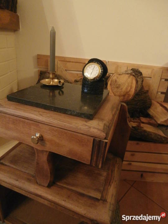 Szafka nocna dębowa w stylu art deco z Wrocław sprzedam