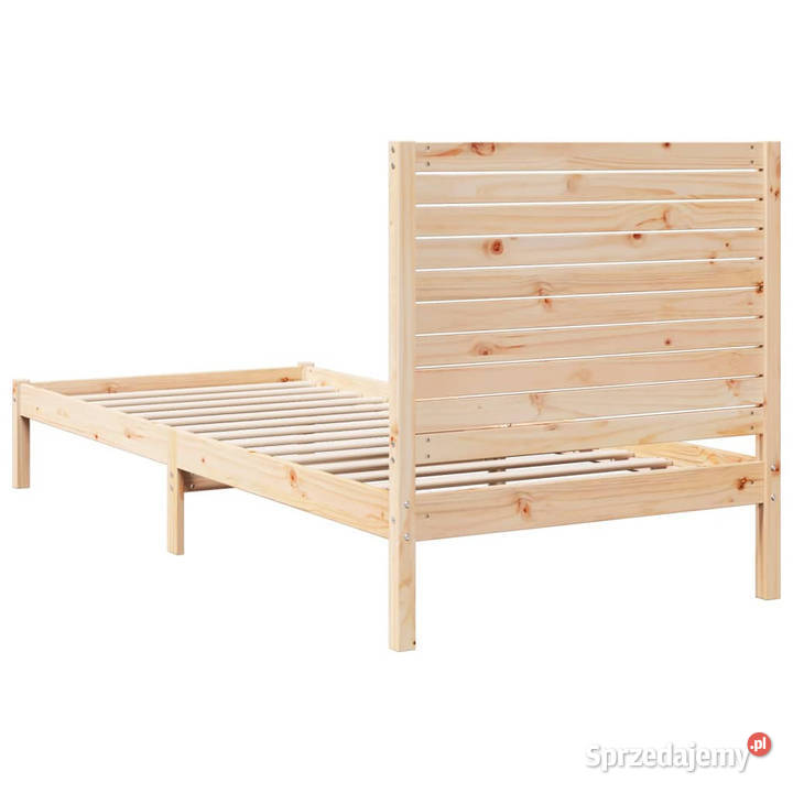 Dłuższe łóżko bez materaca lite drewno 100x210 100cm Warszawa