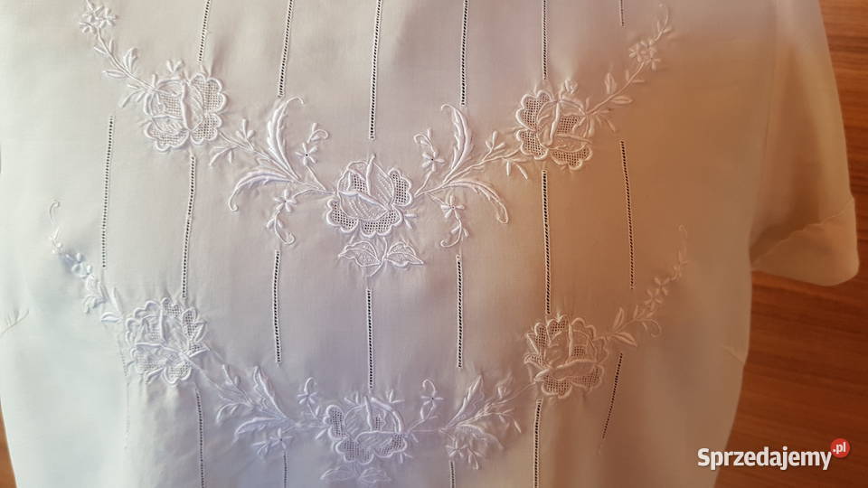 jedwabna bluzka z lat 40 vintage śląskie Myszków