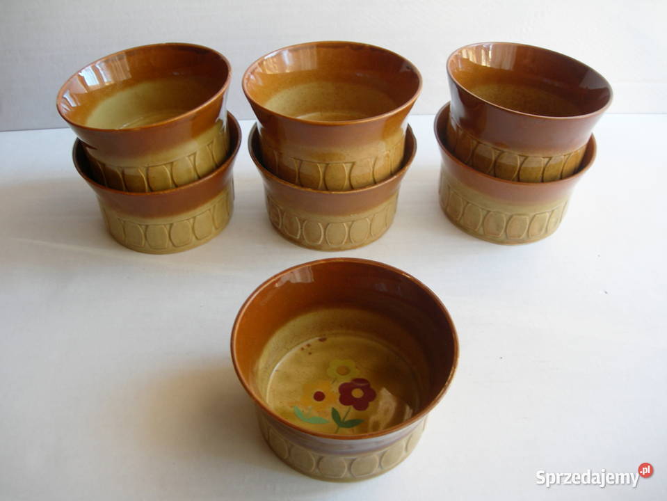 miseczki Tułowice porcelit vintage PRL Częstochowa